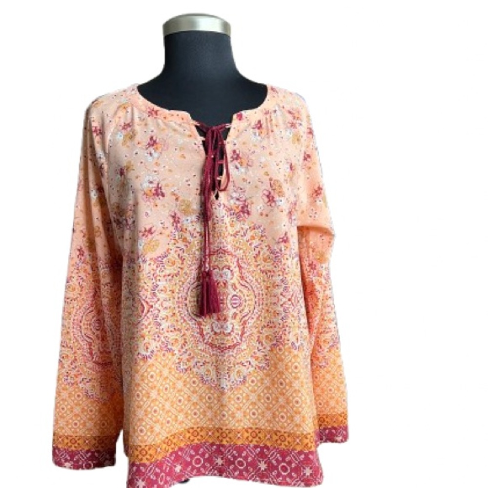 Anthropology x Sanctuary “Sunshine Girl” Boho Blouse Size Large